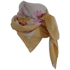 Gianni Versace Beije flower Silk Scarf Foulard 1