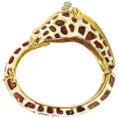 CINER Giraffe Bracelet Swarovski Crystal New Old Stock 1980s Never worn 11
