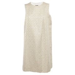 Joseph - Mini robe sans manches en jacquard lamé Sally métallisé M