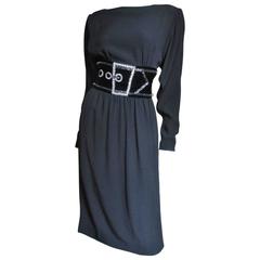 Vintage Bob Mackie Trompe L'oeil Belt Dress 4