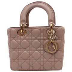 Lady Dior ABCdior Small Nude Pink Cannage Lambskin Handbag No Strap