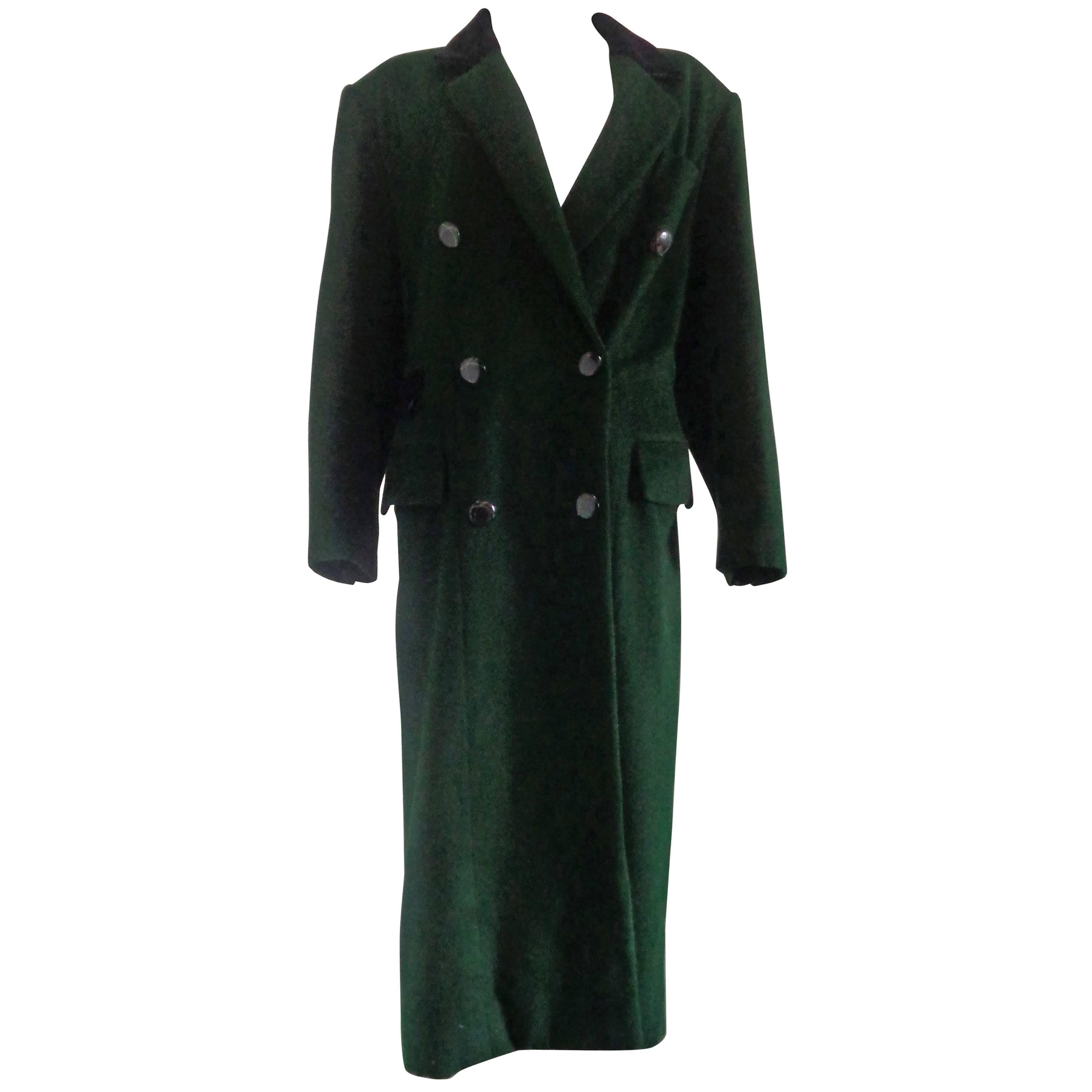 Valentino Green Wool Coat