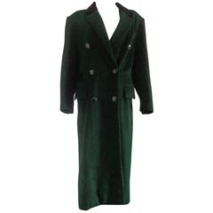 Retro Valentino Green Wool Coat