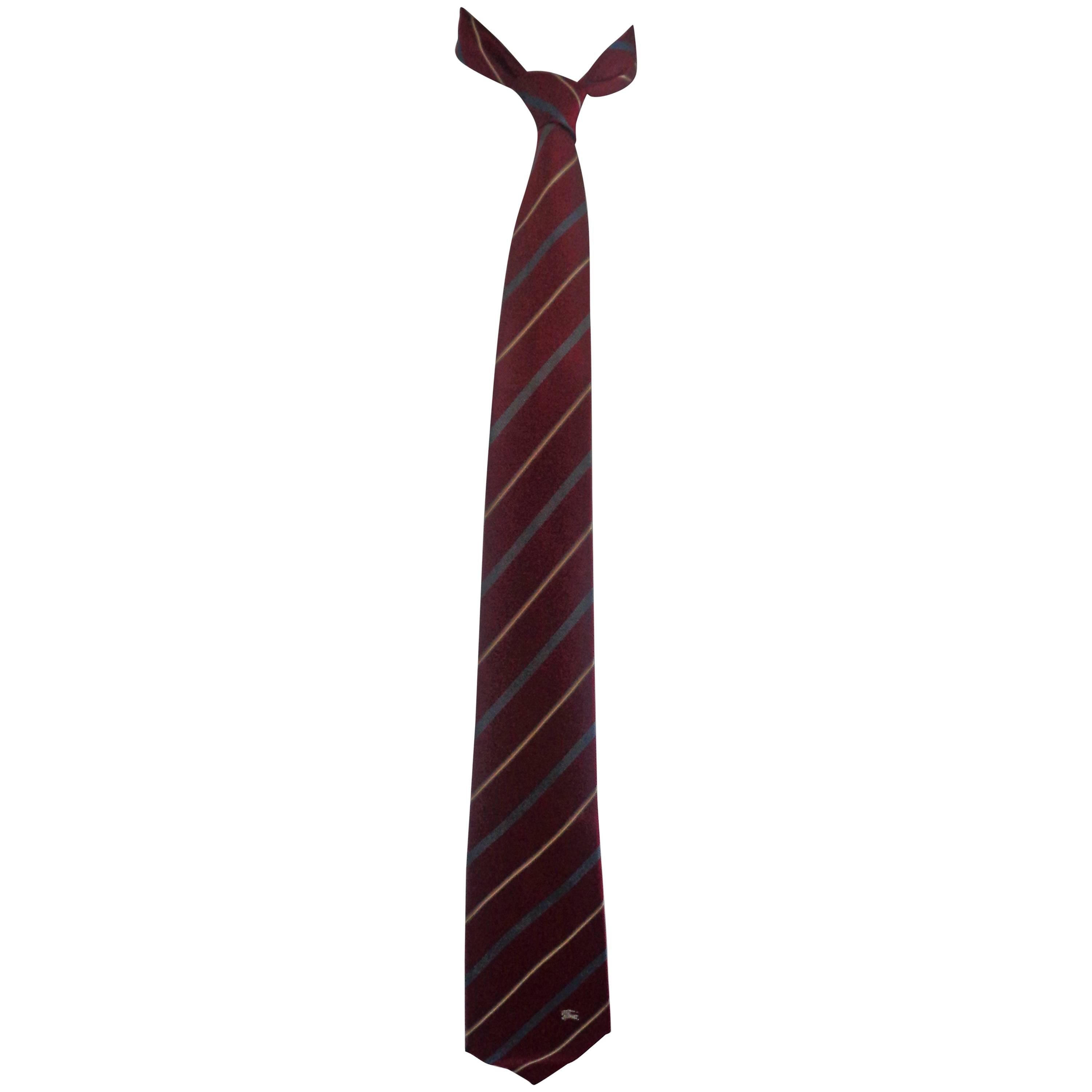 Burberrys' red multi silk Tie