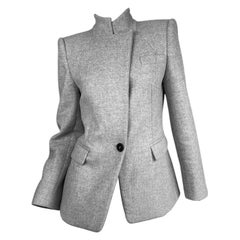 ALEXANDER MCQUEEN fw2017 BY SARAH BURTON GREY WOOL BLAZER