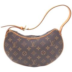 Louis Vuitton Pochette Croissant Monogram Canvas Shoulder Handbag