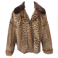 Vintage Ocelot fur coat size 10