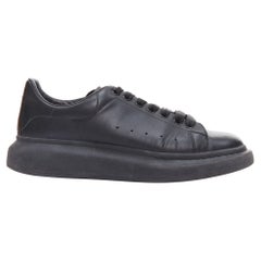 ALEXANDER MCQUEEN Zapatillas oversize de piel negra EU44