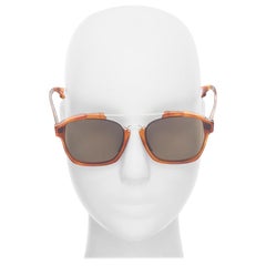 CHRISTIAN DIOR Dior Abstract brown frame grey lens sunglasses