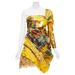 ALEXANDER MCQUEEN 2010 Angels Demons Runway Renaissance feather dress IT40 S