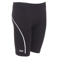 OFF WHITE Athleisure Virgil Abloh culotte ciclista ecológico negro M