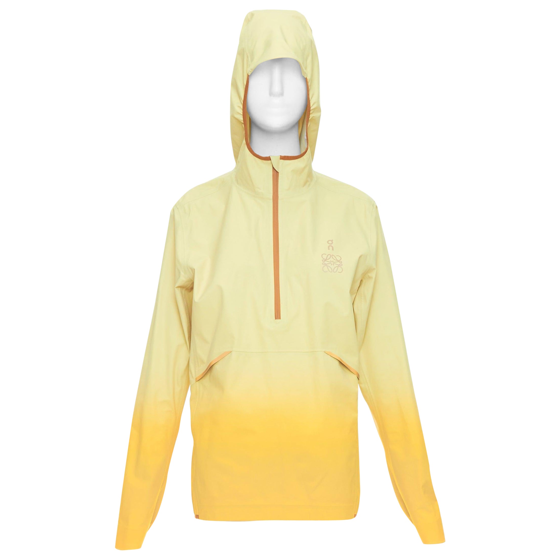 LOEWE ON yellow gradient brown trimming waterproof anorak L For Sale