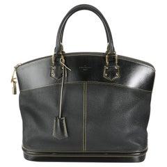 Louis Vuitton in pelle nera Suhali Lockit MM