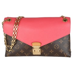 Louis Vuitton - Sac à chaîne Pallas en toile Monogram Rose Litchi