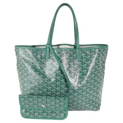 Goyard Green Goyardine Canvas Saint Louis PM, Goyardine