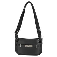 Hermès Schwarz Evergrain Mini Jypsiere PHW
