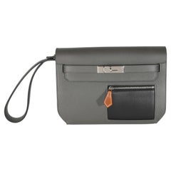Hermès Vert De Gris Evercolor Colormatic Kelly Depeches 25 PHW