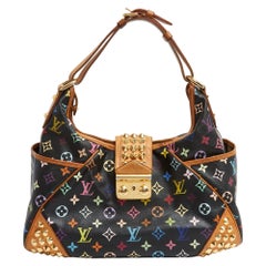 Sac à bandoulière Louis Vuitton 2010 LV Chrissie Murakami Black Monogram Canvas