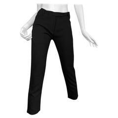 Ann Demeulemeester 2000s BLACK CAPRI PANTS