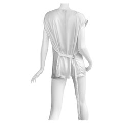 Ann Demeulemeester fw2015 BY SÉBASTIEN MEUNIER - TANK TOP BIANCO