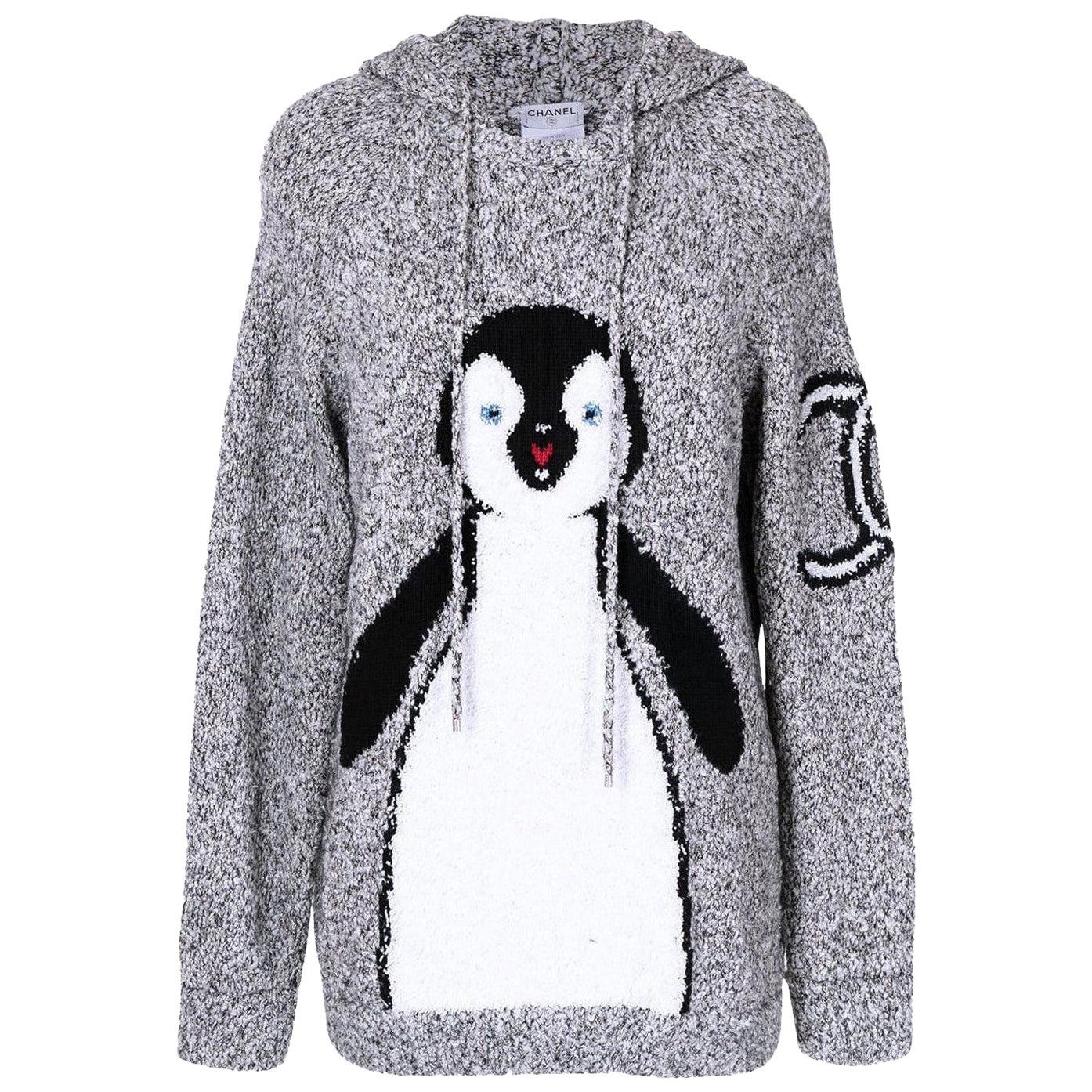 Chanel Extremely Rare Iconic CC Penguin Hoodie For Sale