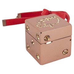 Christian Dior Coppery Metal Beauty Bag Jewelry