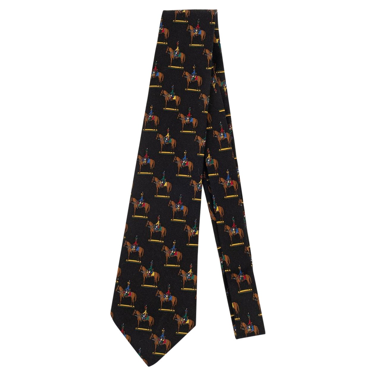 Chanel Black Silk Tie