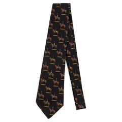 Chanel Black Silk Tie