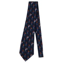Chanel Blue Silk Tie