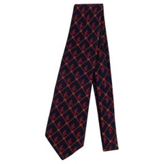 Chanel Blue Silk Tie