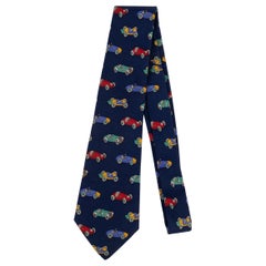 Corbata de seda azul Chanel
