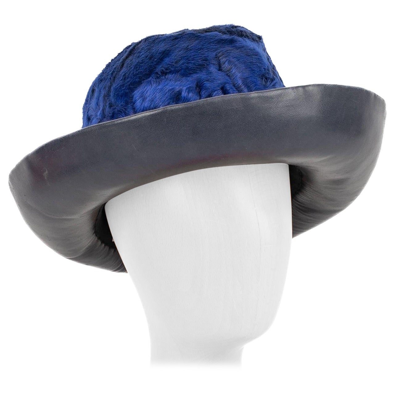 Jean Barthet Black Leather Hat