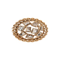 Louis Feraud Golden Metal Brooch