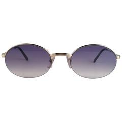 New Cartier Oval Platine Manhattan 51mm Frame18k Plated Sunglasses France