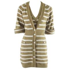 Chanel Runway Camel and Ivory Cashmere Sweater Dress with Top - 34 - 2015 10