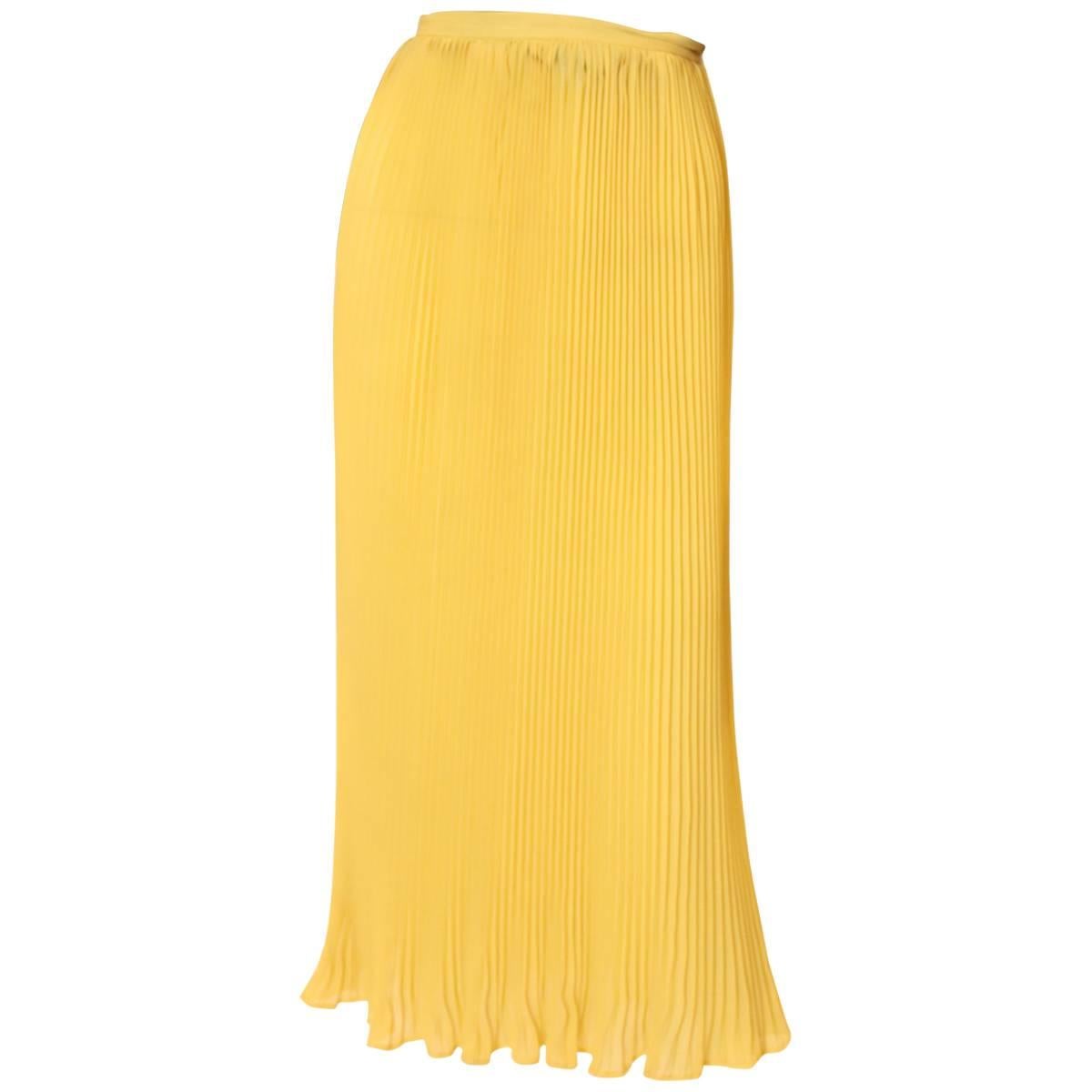 Lolita Lempika Yellow Pleated Skirt