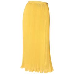 Lolita Lempika Yellow Pleated Skirt For Sale at 1stDibs