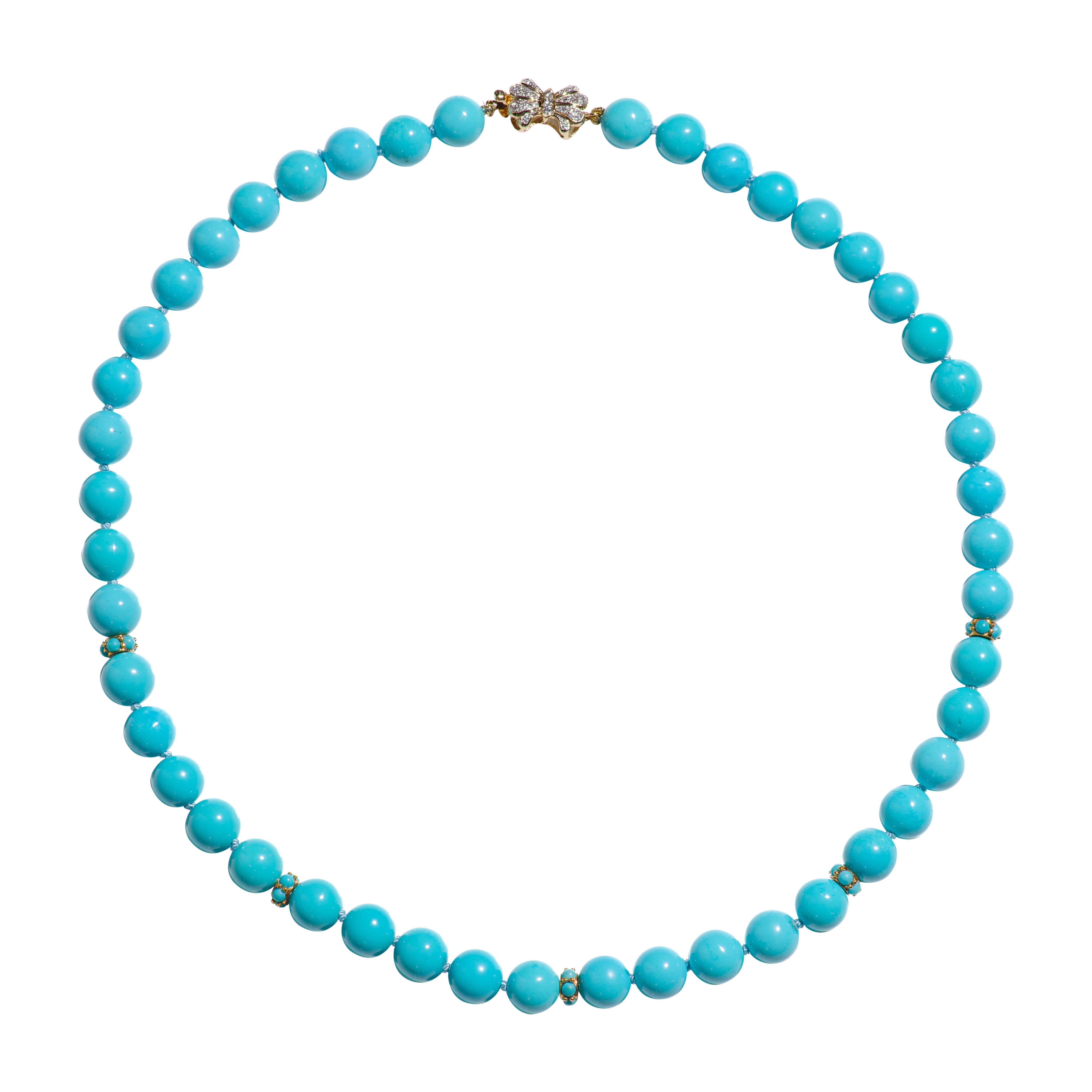 Elemental Gems 18K Gold Plated Sleeping Beauty Turquoise Infinity Necklace main image 1
