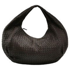 Bottega Veneta Belly Hobo Intrecciato Lammfell Leder Chocolate Brown Maxi 55cm