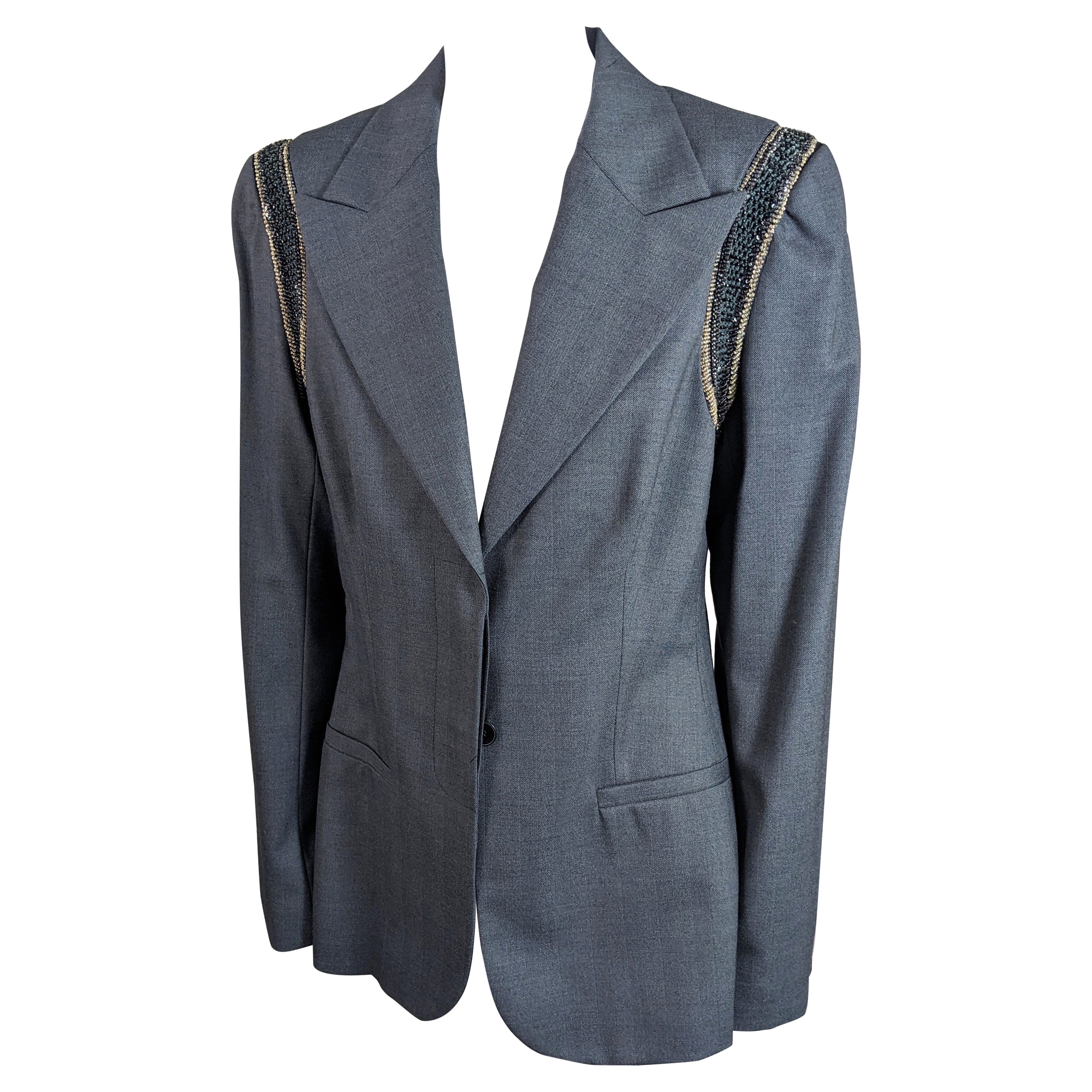 Stella McCartney Bead and Bullion Encrusted Blazer For Sale