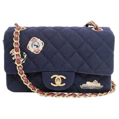 Chanel Classic Flap Mini Métiers d'Art Paris-Hamburg 2018 Wool Nautical Charms
