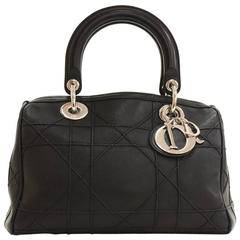 Christian Dior Granville Black Quilted Leather 2Way Bag