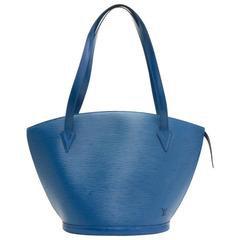 Louis Vuitton Saint Jacques GM Blue Epi Leather Shoulder Bag