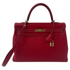 Borsa Kelly 35 rossa di Hermes
