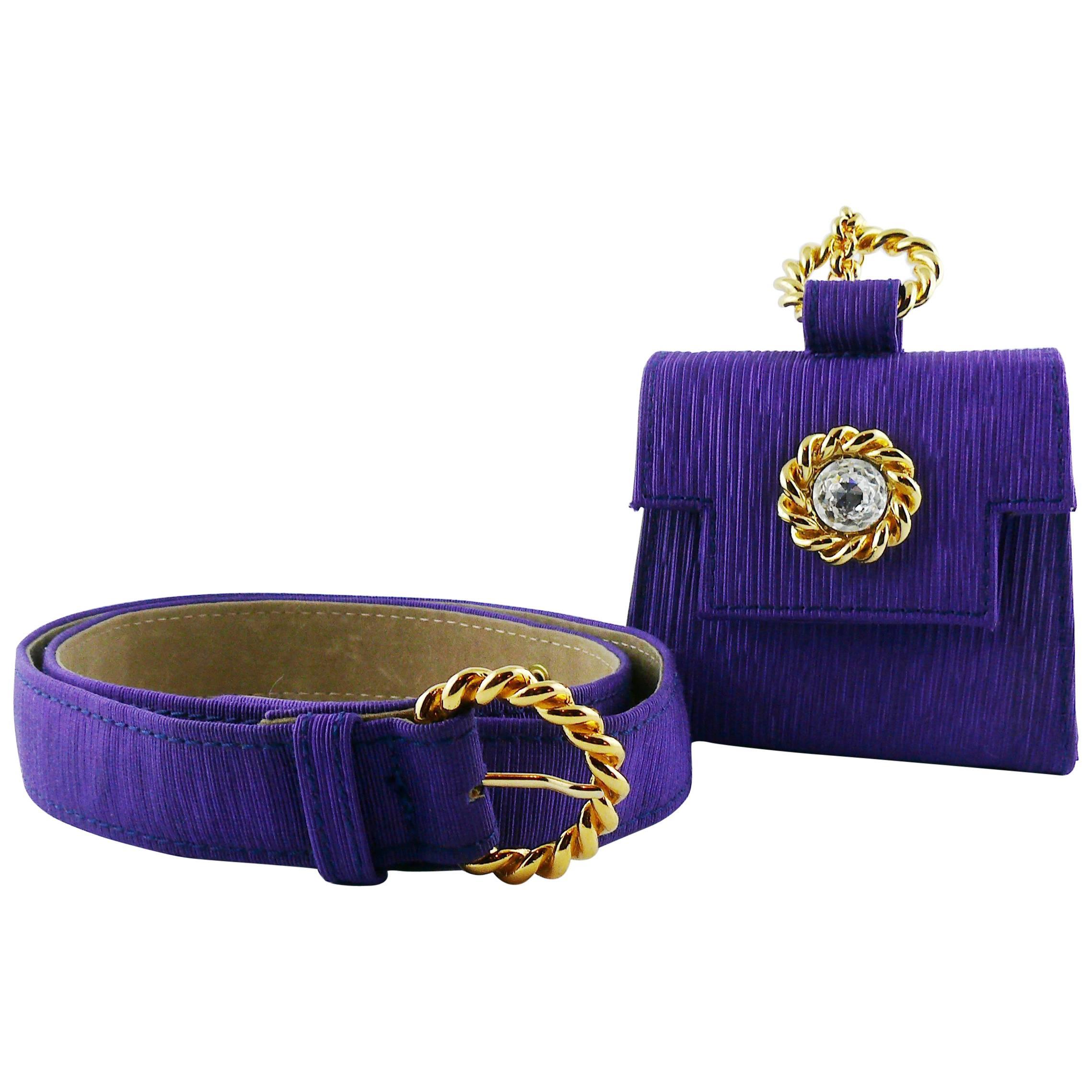 Edouard Rambaud Vintage Purple Belt Bag