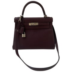 Hermes Bordeaux Kelly 28 Bag