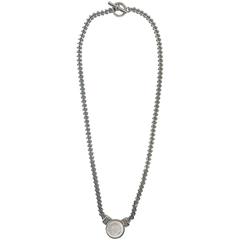Gianni Versace 1990s medusa head mother of pearl necklace 12