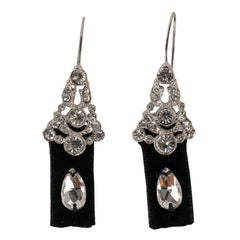 Christian Dior Silvery Metal Earrings, 2000