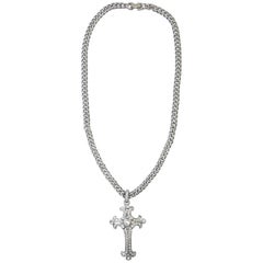 1990s Gianni Versace cross pendant necklace