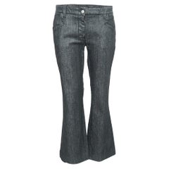 Dolce & Gabbana Black Denim Flared Jeans L Waist 35"